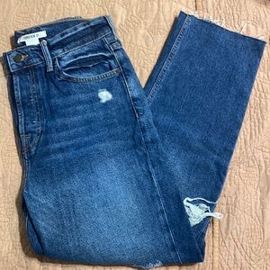 Forever 21 distressed straight leg jeans